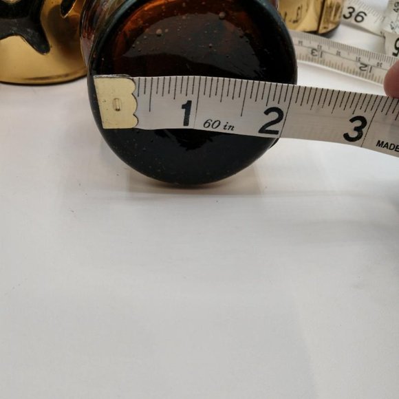 Rare Felipe Derlfinger Caged (metal band) hand blown Amber Tom Collins Glasses - Picture 8 of 16